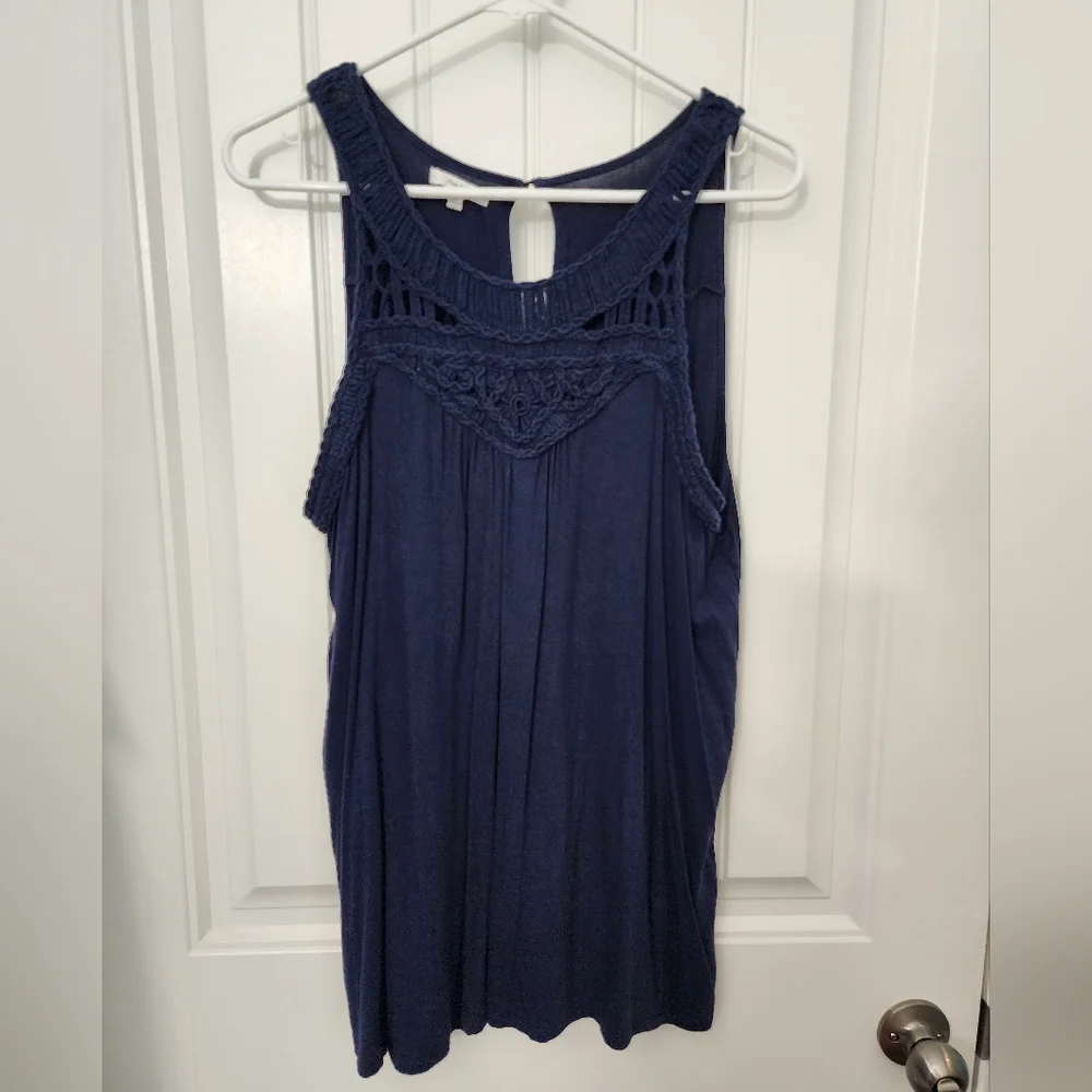 Maurices Festival Solid Halter Neck Tank Top, Size XL - Picture 2 of 6